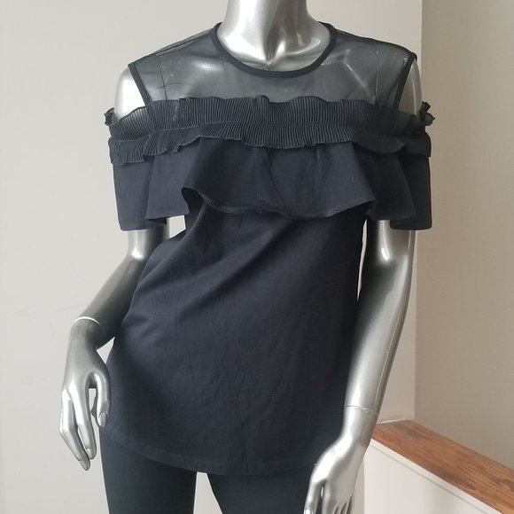 Black Ruffle Top - Picture 4 of 4